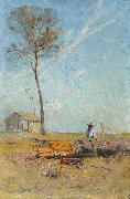 Whelan on the log Arthur streeton